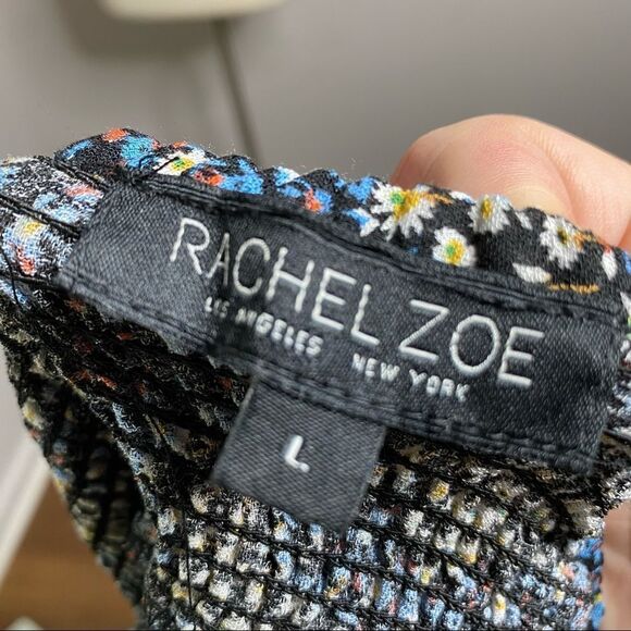 Rachel Zoe Womens Floral Mini Skirt Size Large Blue - Picture 5 of 6